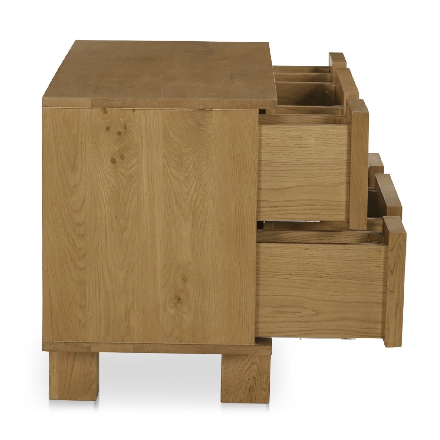 Luxury Modern Henley 6-Drawer Oak Nightstand European Style for Villa