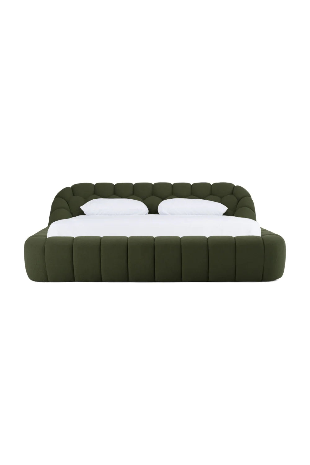 Luxury Modern Hexagonal Tufted Queen Bed European Style for Villa