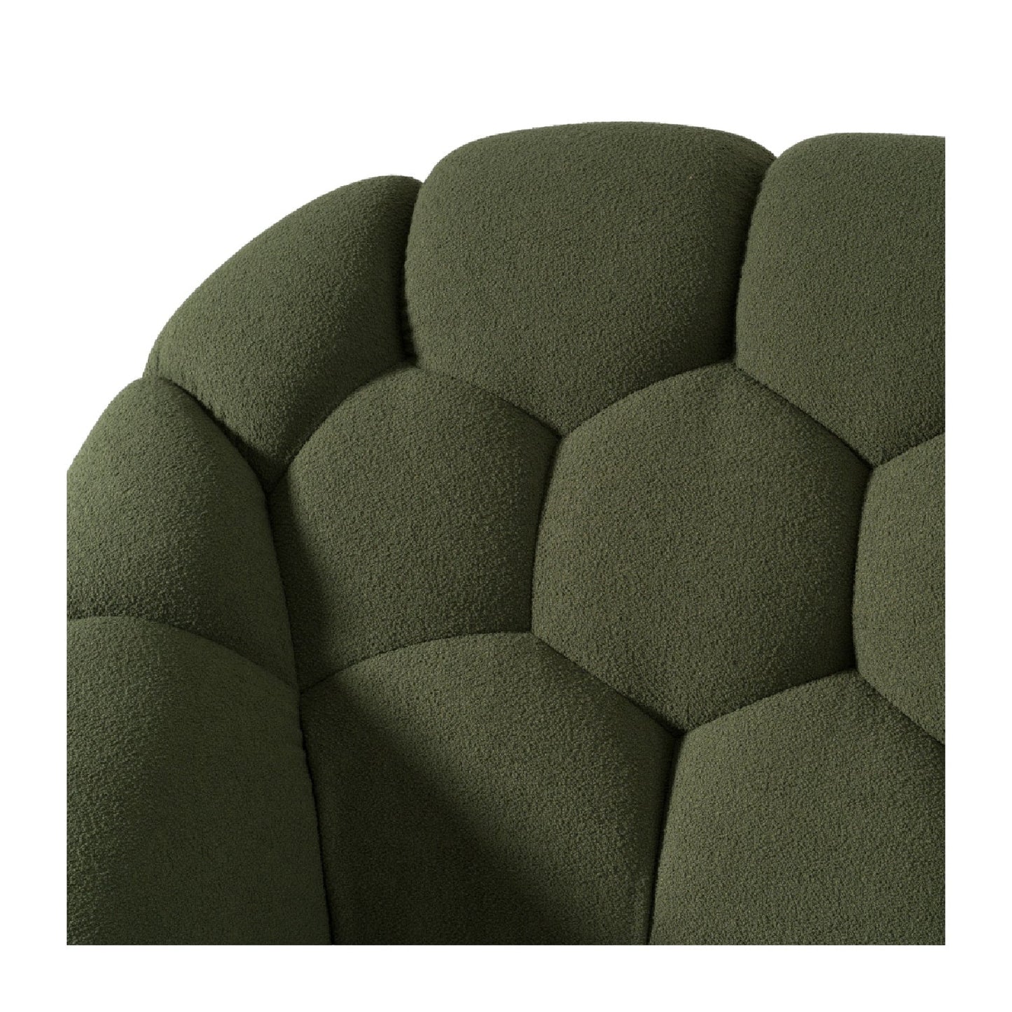Luxury Modern Hexagonal Tufted Queen Bed European Style for Villa