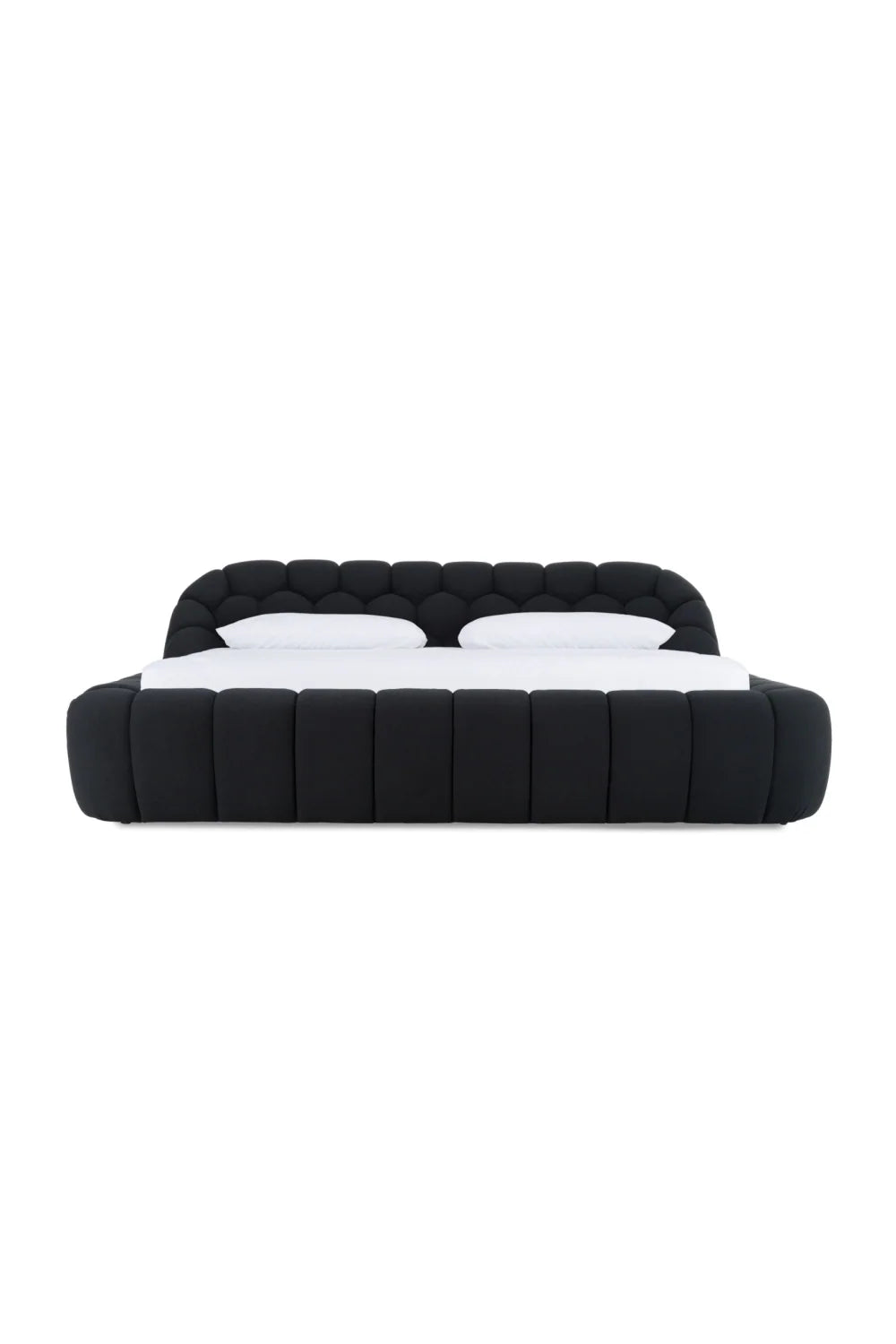 Luxury Modern Hexagonal Tufted Queen Bed European Style for Villa