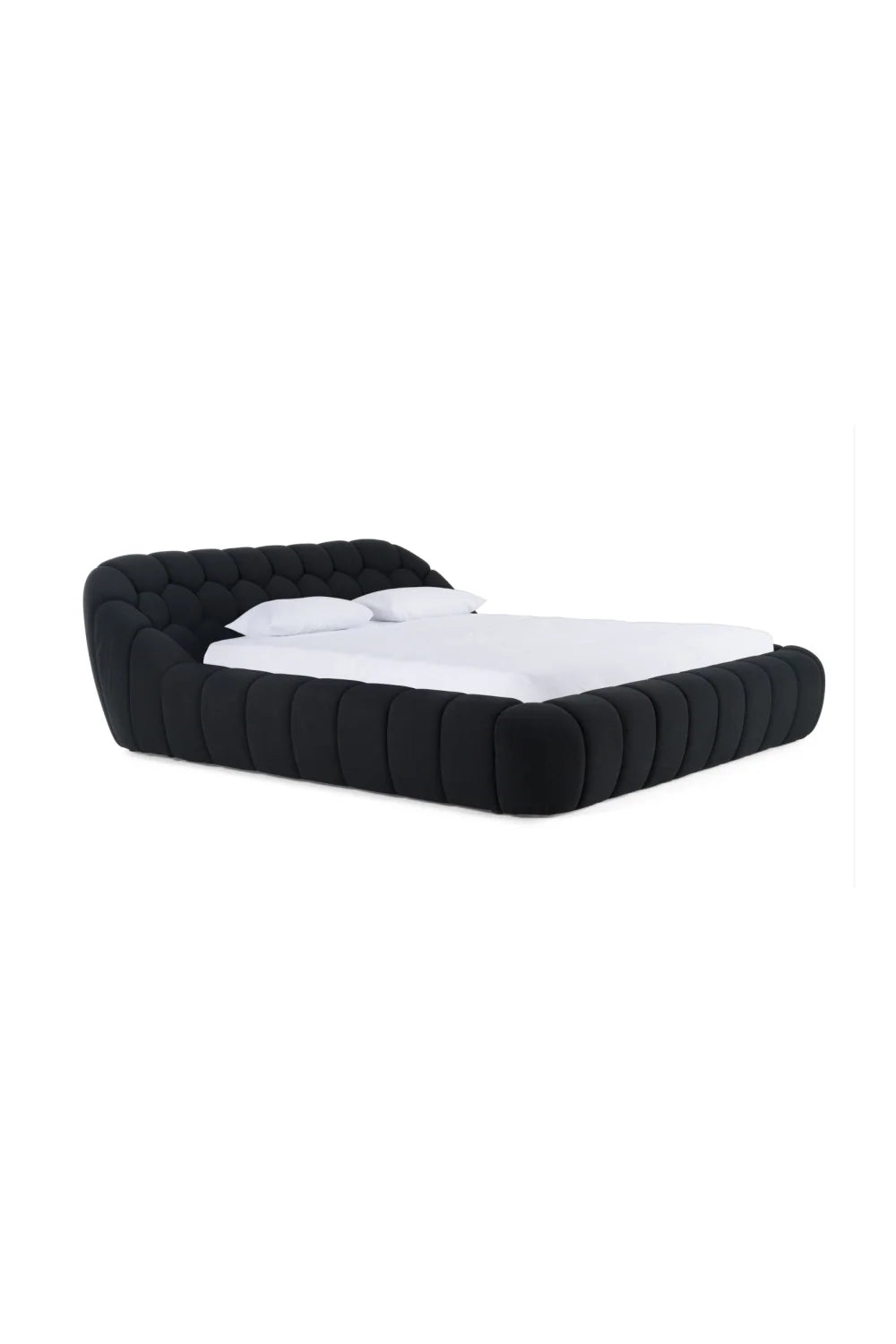 Luxury Modern Hexagonal Tufted Queen Bed European Style for Villa