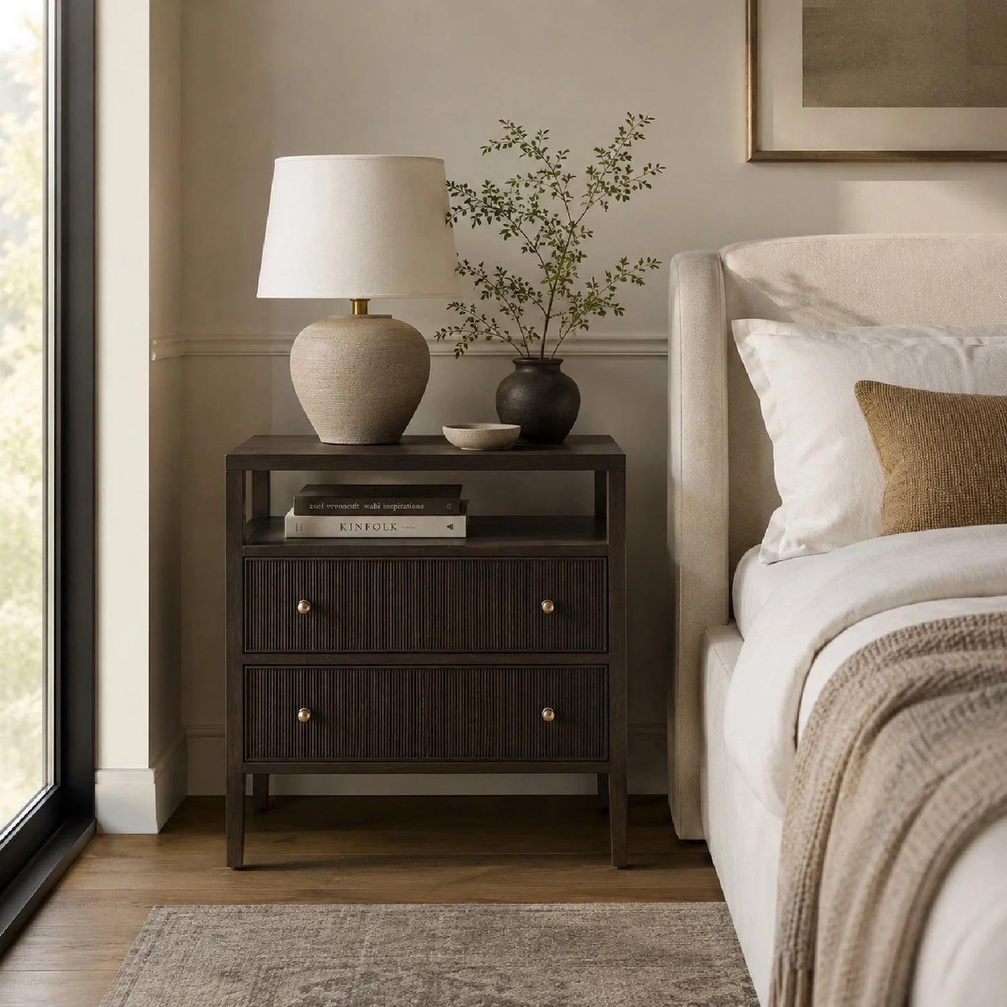 Luxury Modern Highland Nightstand European Style for Villa