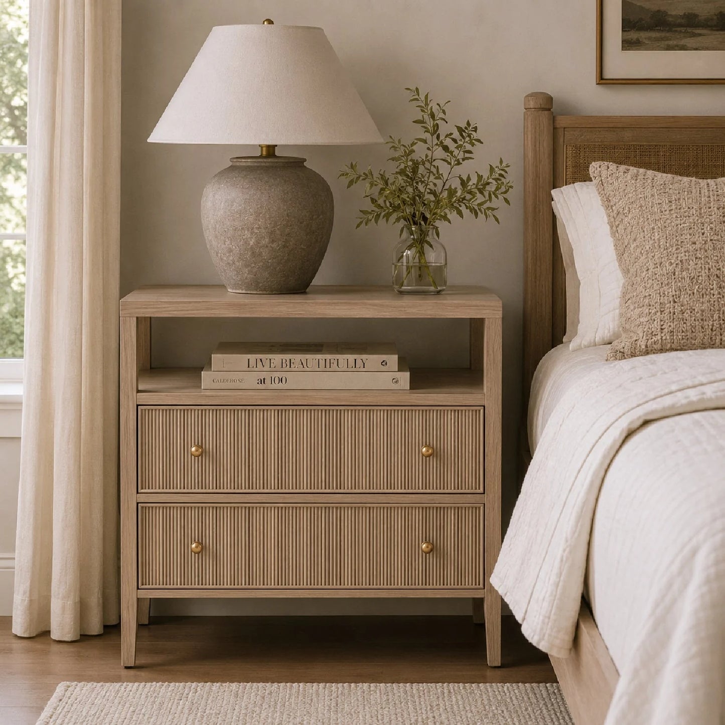 Luxury Modern Highland Nightstand European Style for Villa