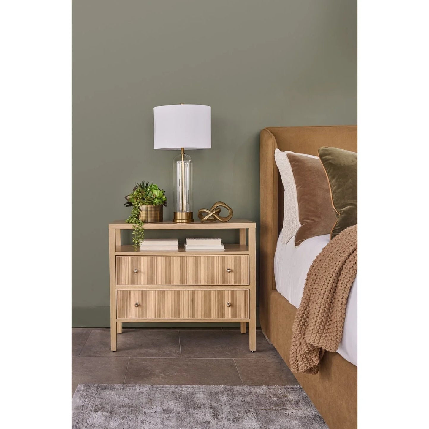 Luxury Modern Highland Nightstand European Style for Villa
