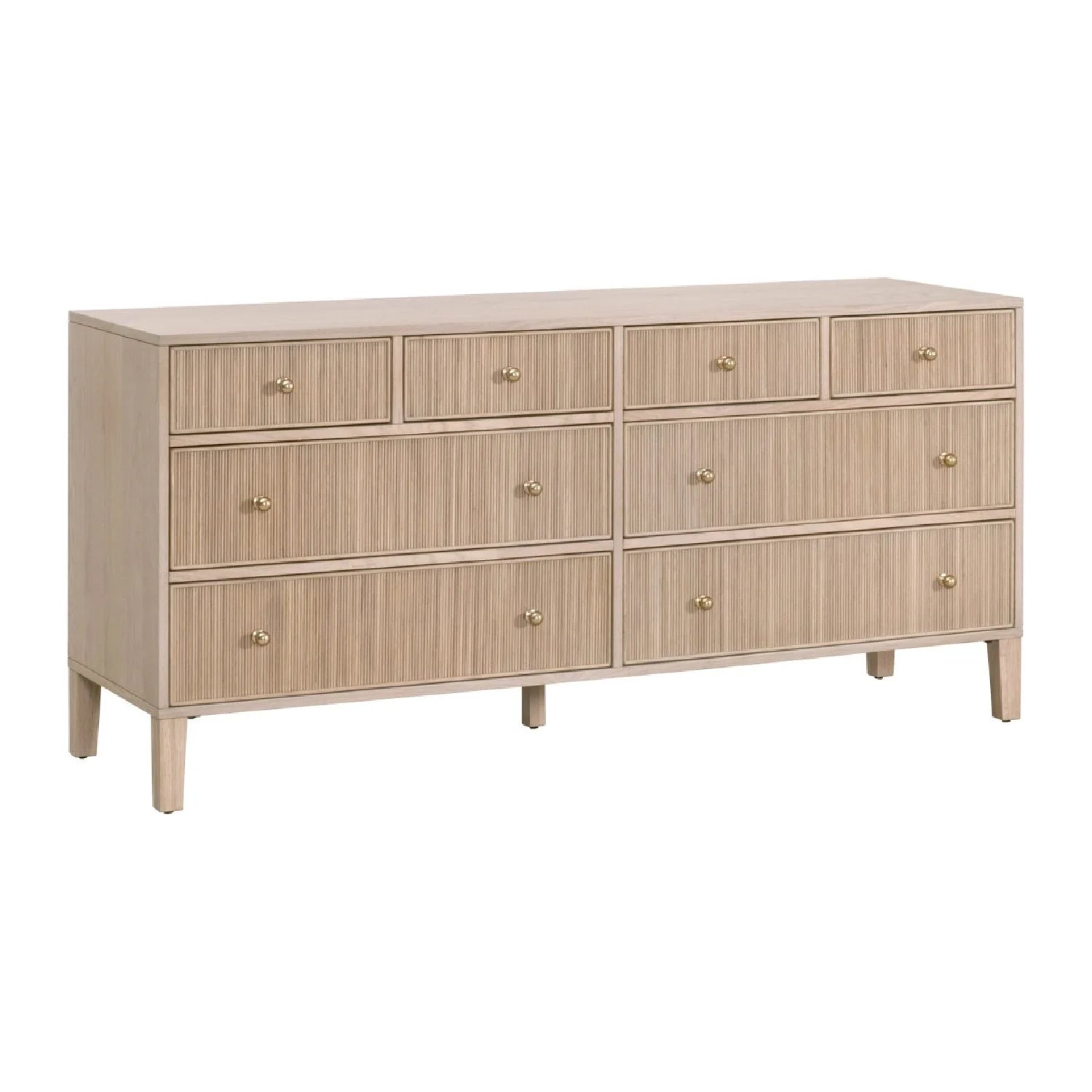 Luxury Modern Highland Oak 8-Drawer Dresser European Style for Villa