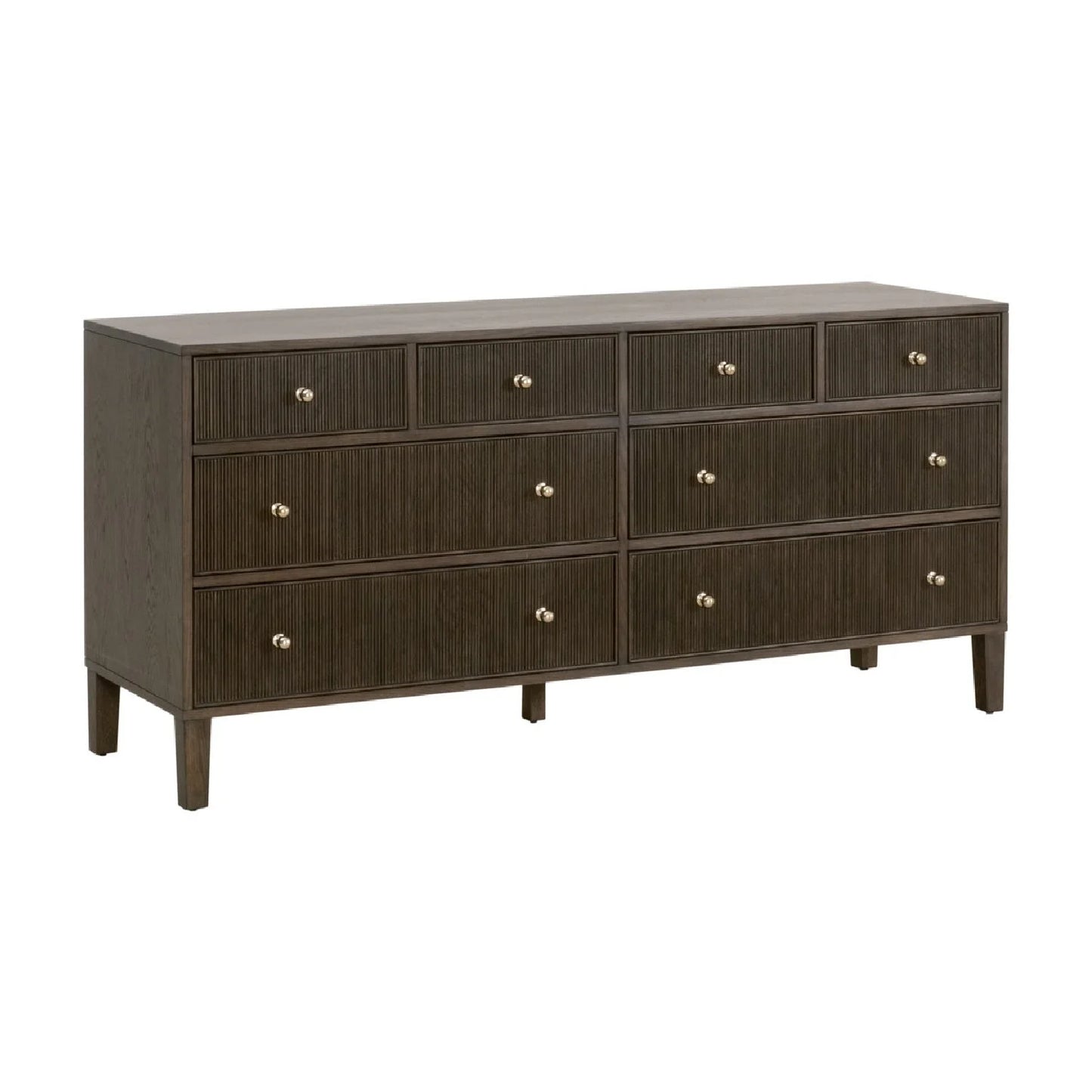 Luxury Modern Highland Oak 8-Drawer Dresser European Style for Villa
