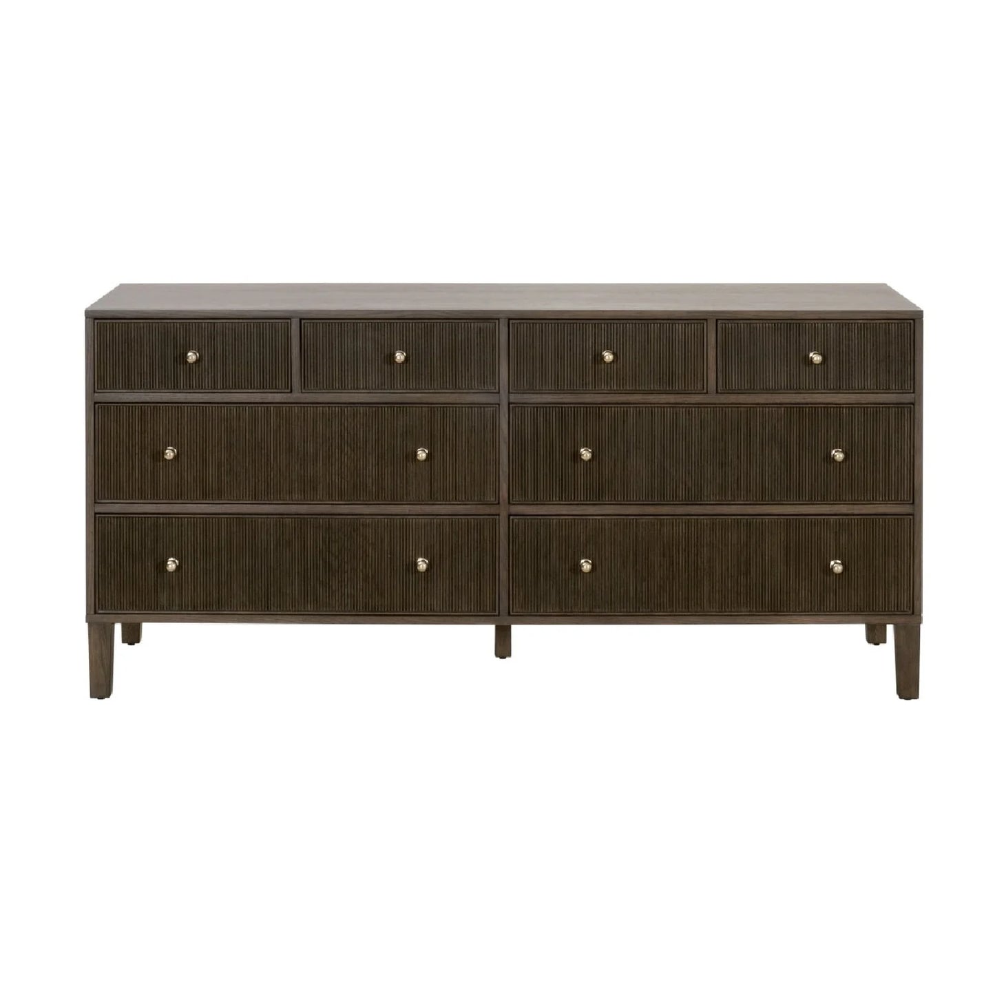 Luxury Modern Highland Oak 8-Drawer Dresser European Style for Villa