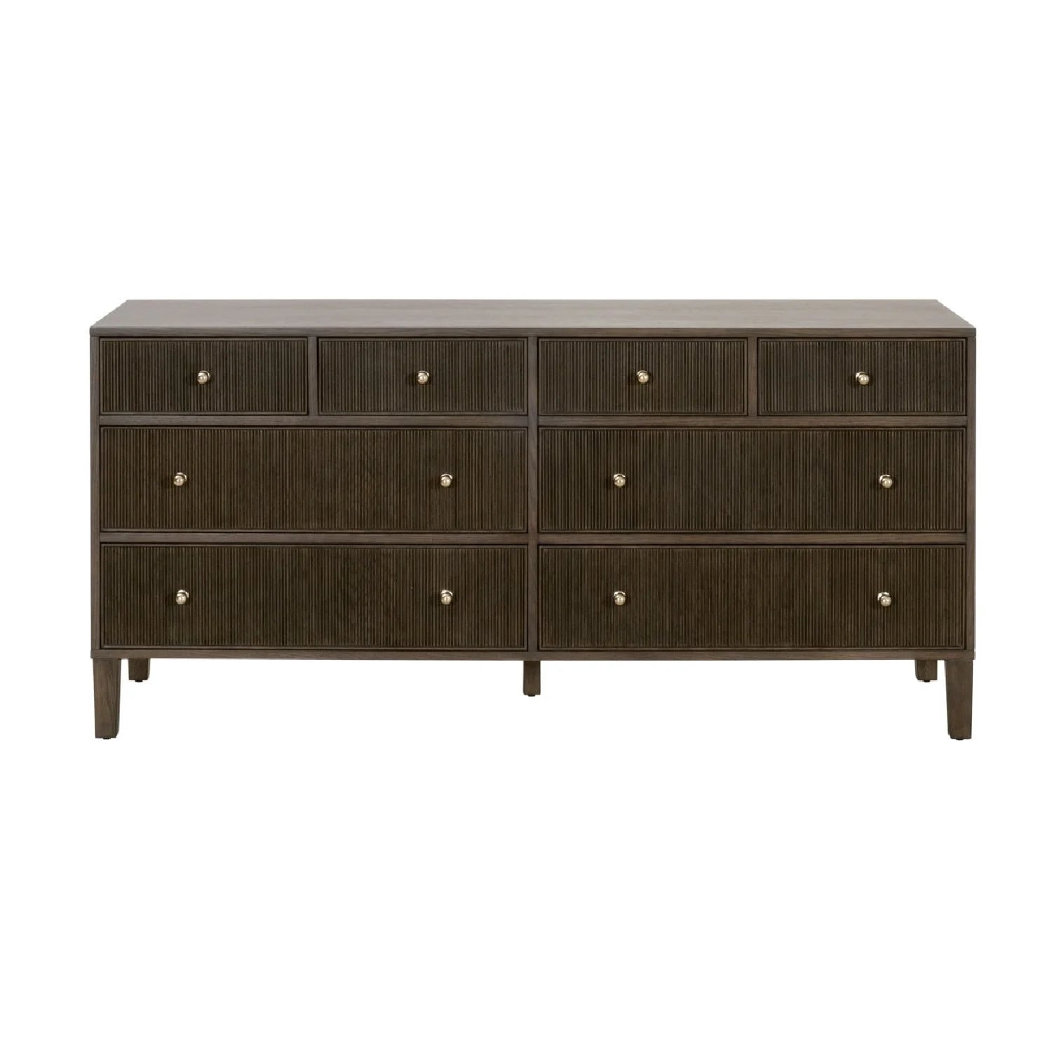 Luxury Modern Highland Oak 8-Drawer Dresser European Style for Villa