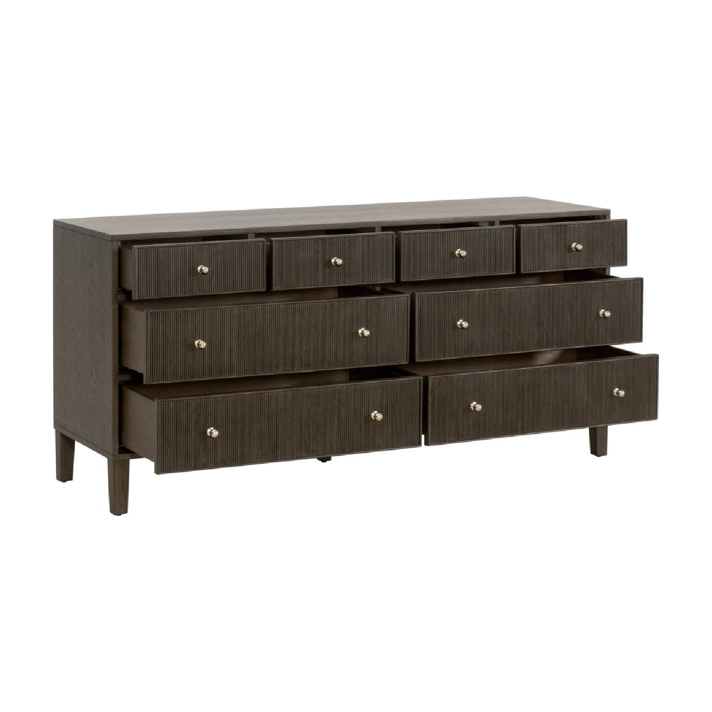 Luxury Modern Highland Oak 8-Drawer Dresser European Style for Villa