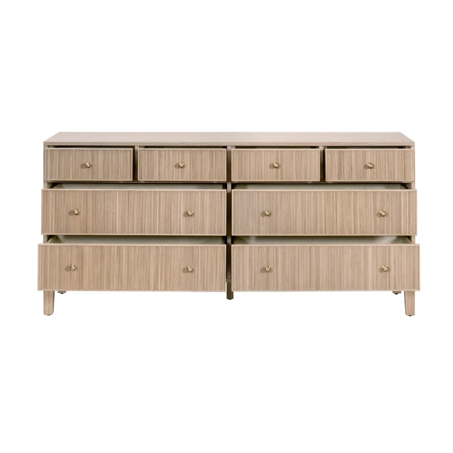 Luxury Modern Highland Oak 8-Drawer Dresser European Style for Villa