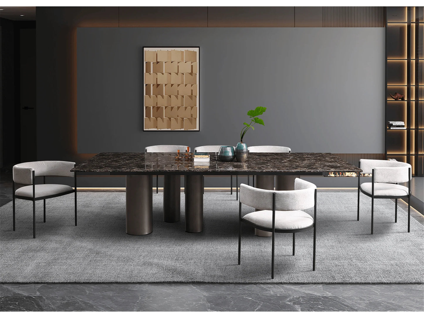 Luxury Modern Hightower Dining Table European Style for Villa