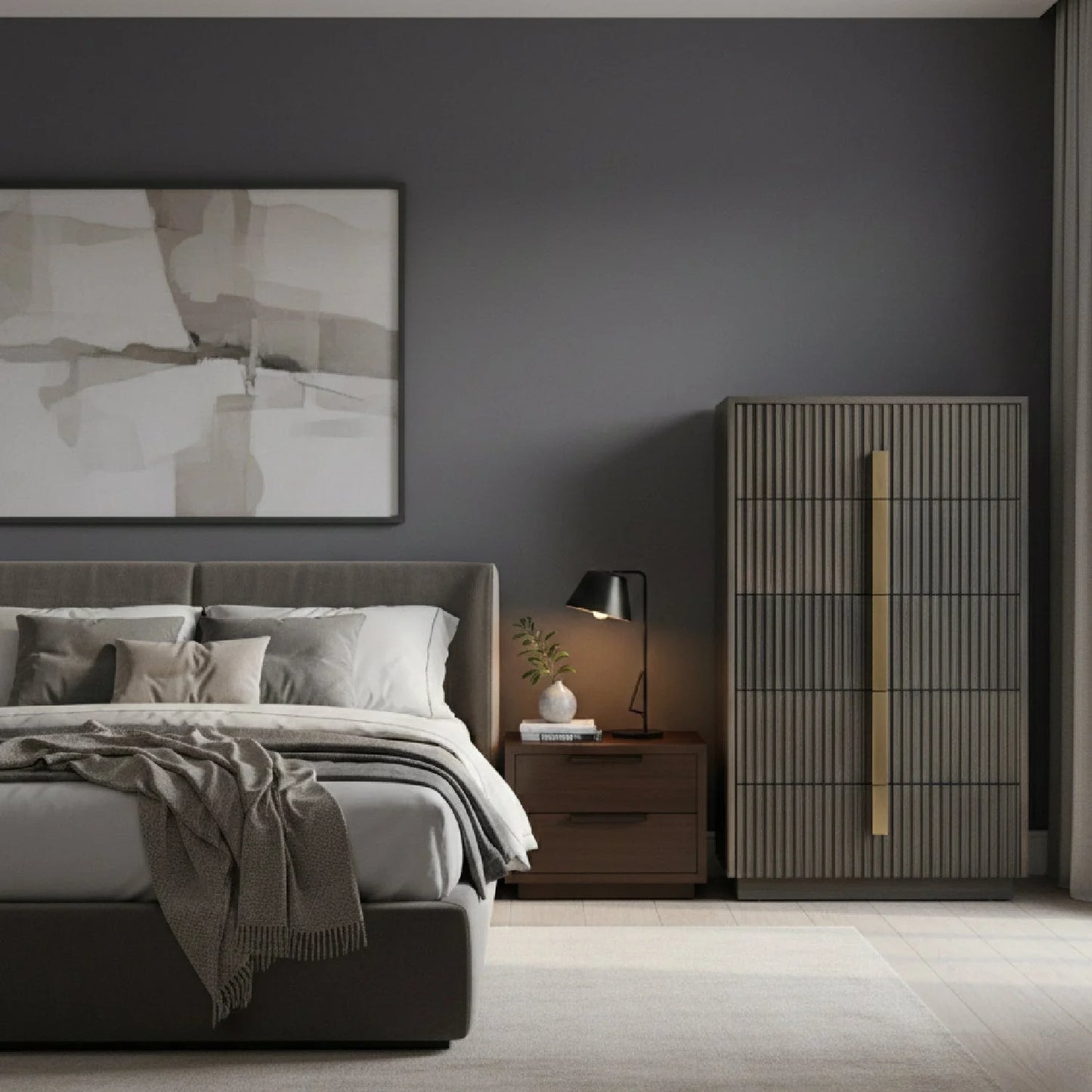 Luxury Modern Hortman 5-Drawer Chest European Style for Villa