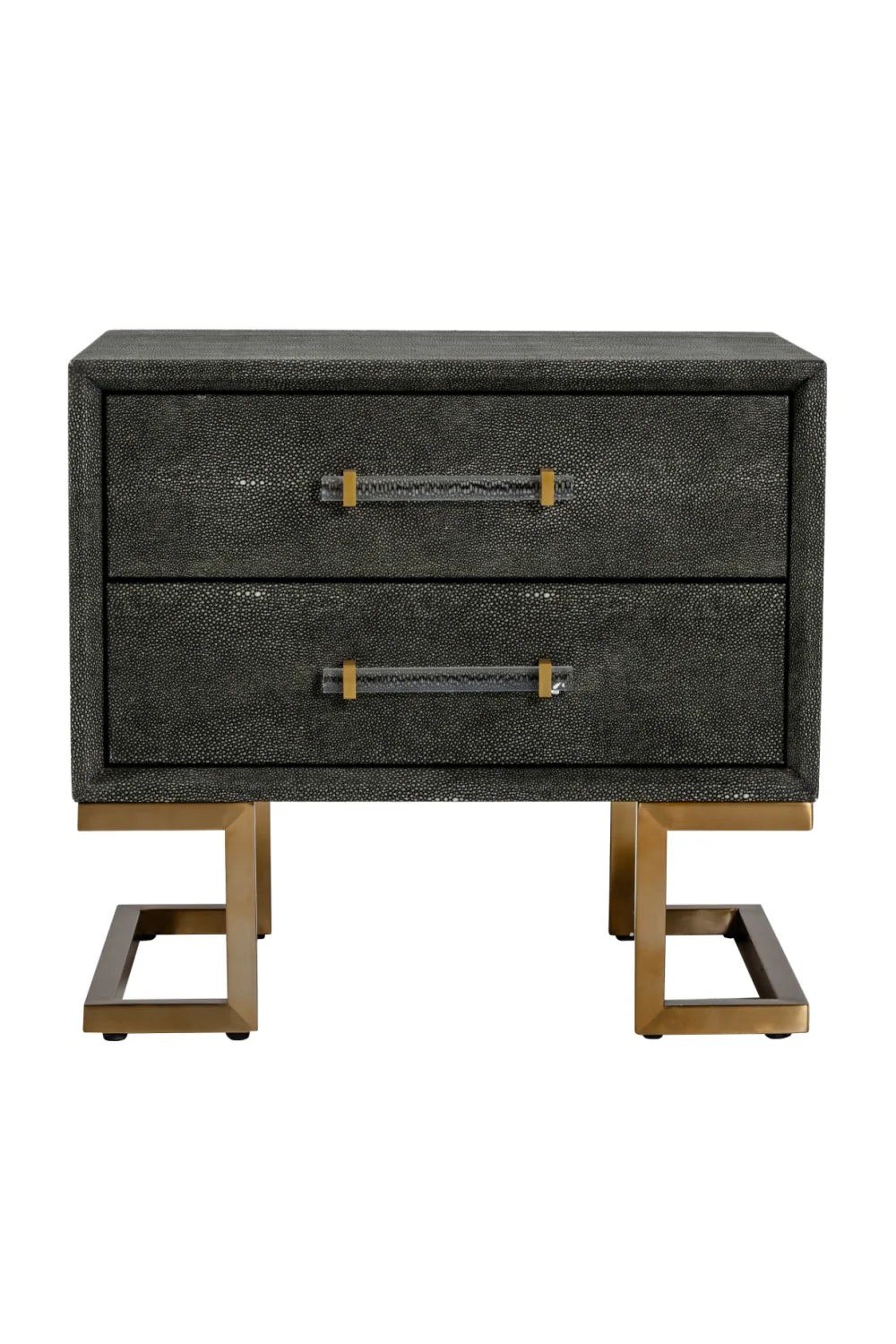Luxury Modern Howard 2-Drawer Nightstand European Style for Villa