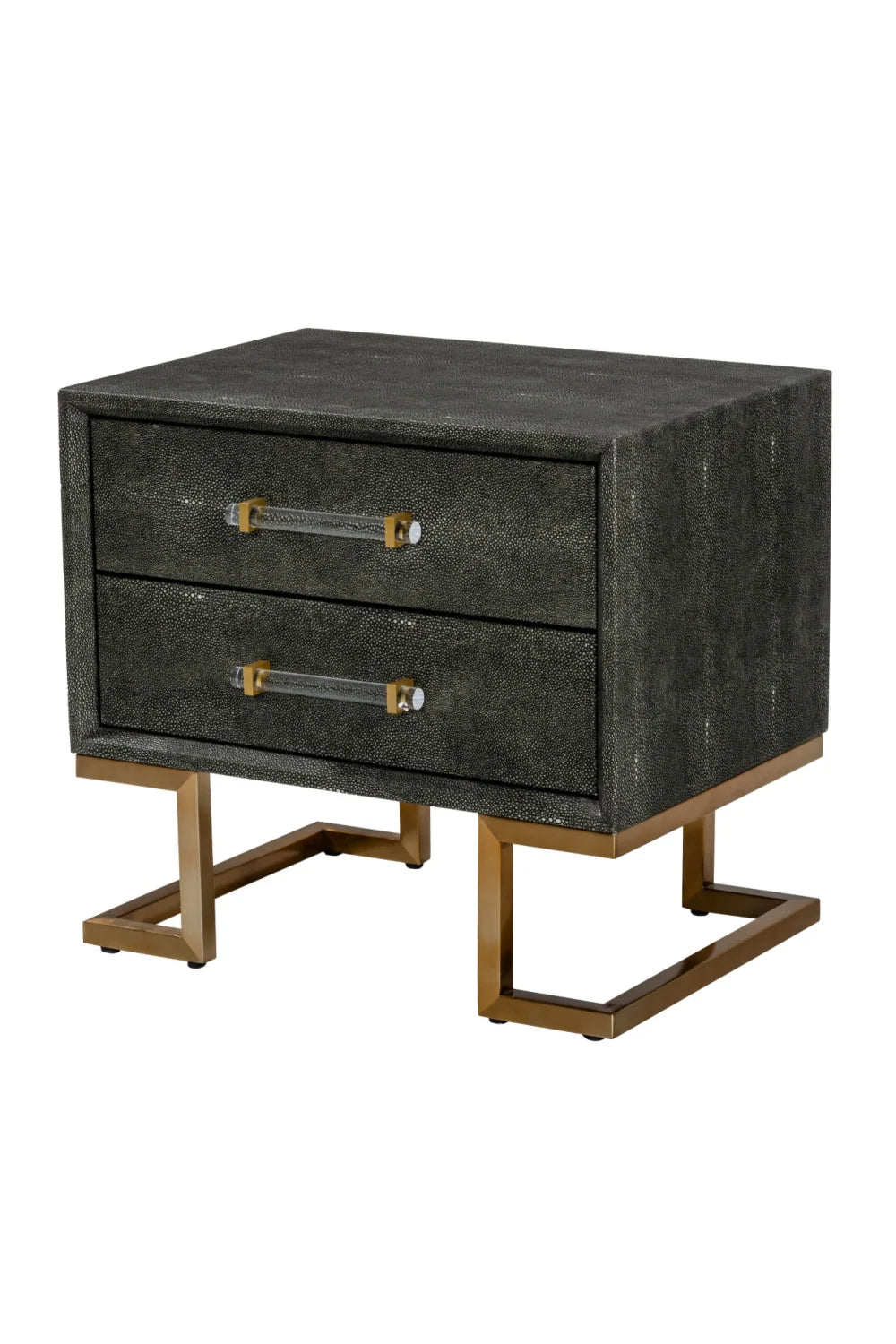 Luxury Modern Howard 2-Drawer Nightstand European Style for Villa