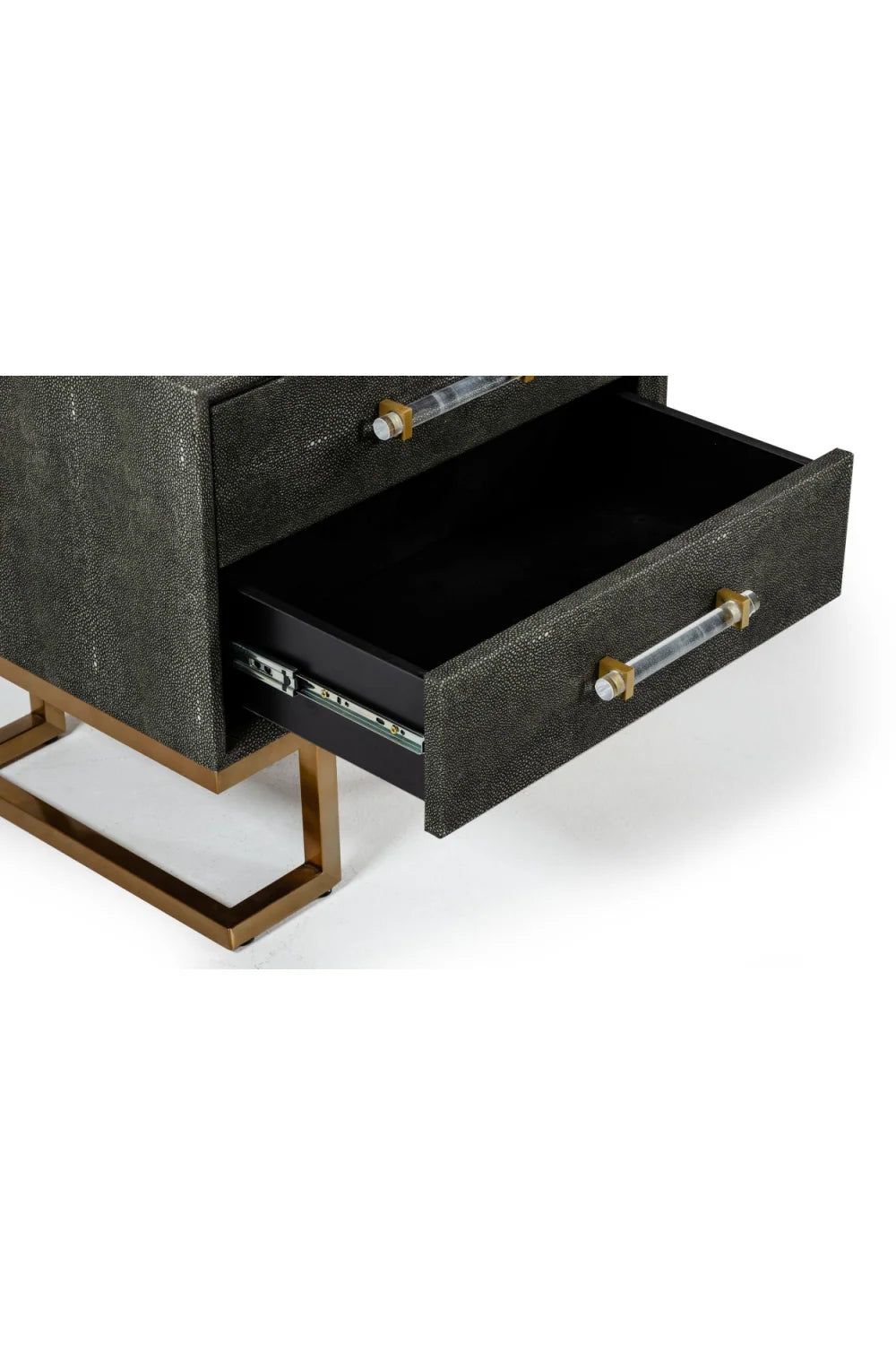 Luxury Modern Howard 2-Drawer Nightstand European Style for Villa