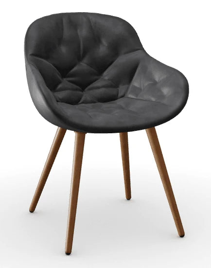 Luxury Modern Igloo Tufted Dining Chair European Style for Villa