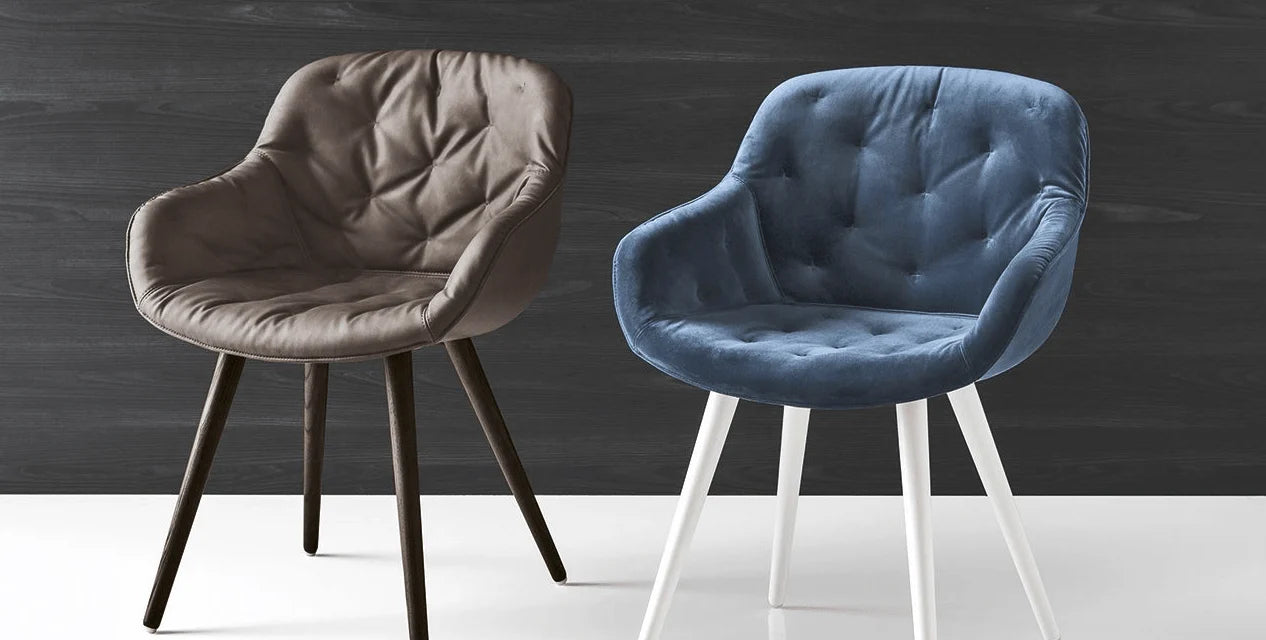Luxury Modern Igloo Tufted Dining Chair European Style for Villa