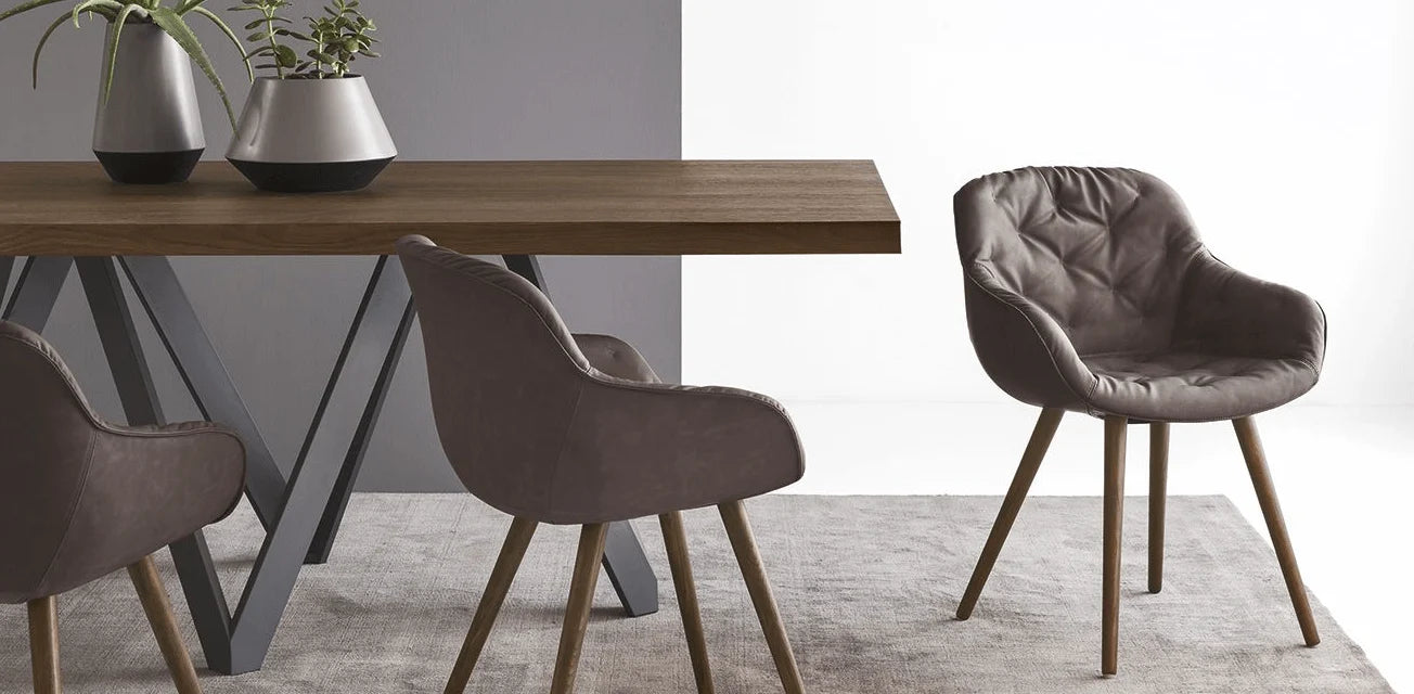Luxury Modern Igloo Tufted Dining Chair European Style for Villa