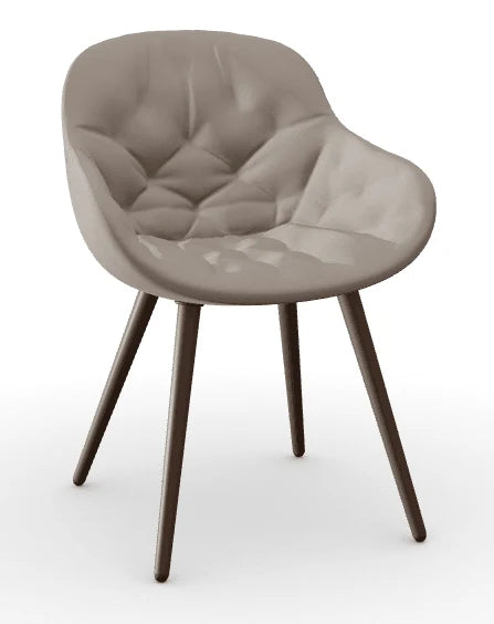 Luxury Modern Igloo Tufted Dining Chair European Style for Villa