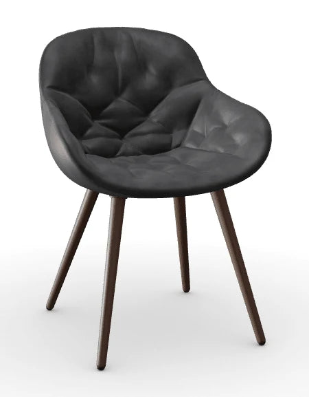 Luxury Modern Igloo Tufted Dining Chair European Style for Villa