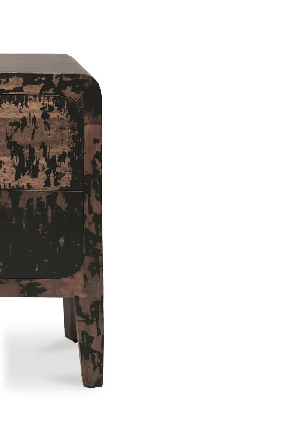 Luxury Modern Iris 2-Drawer Nightstand European Style for Villa