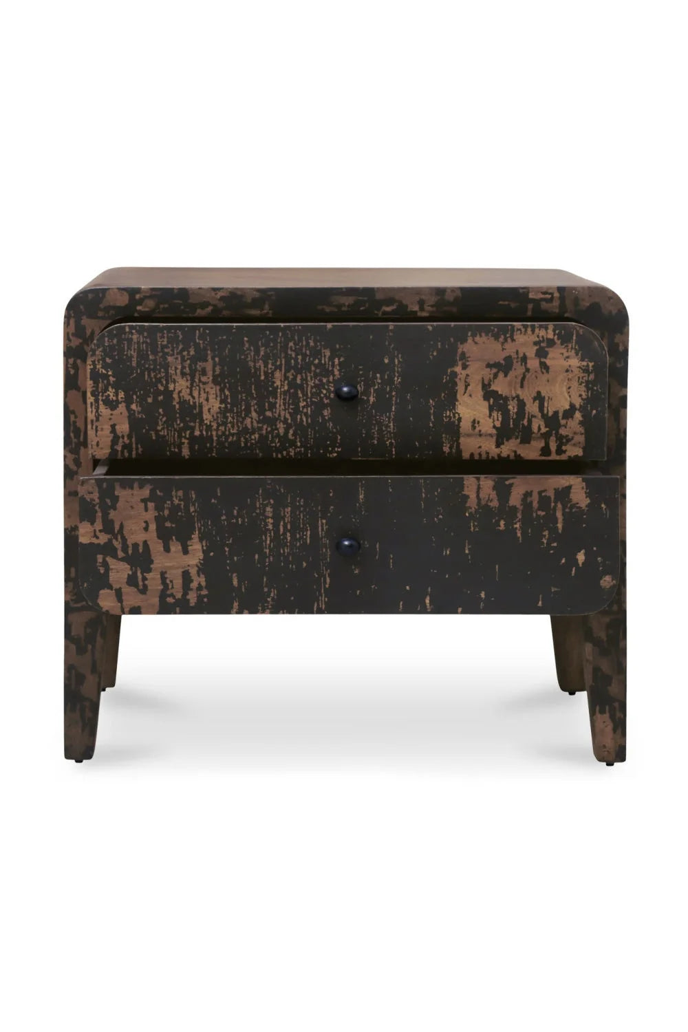 Luxury Modern Iris 2-Drawer Nightstand European Style for Villa