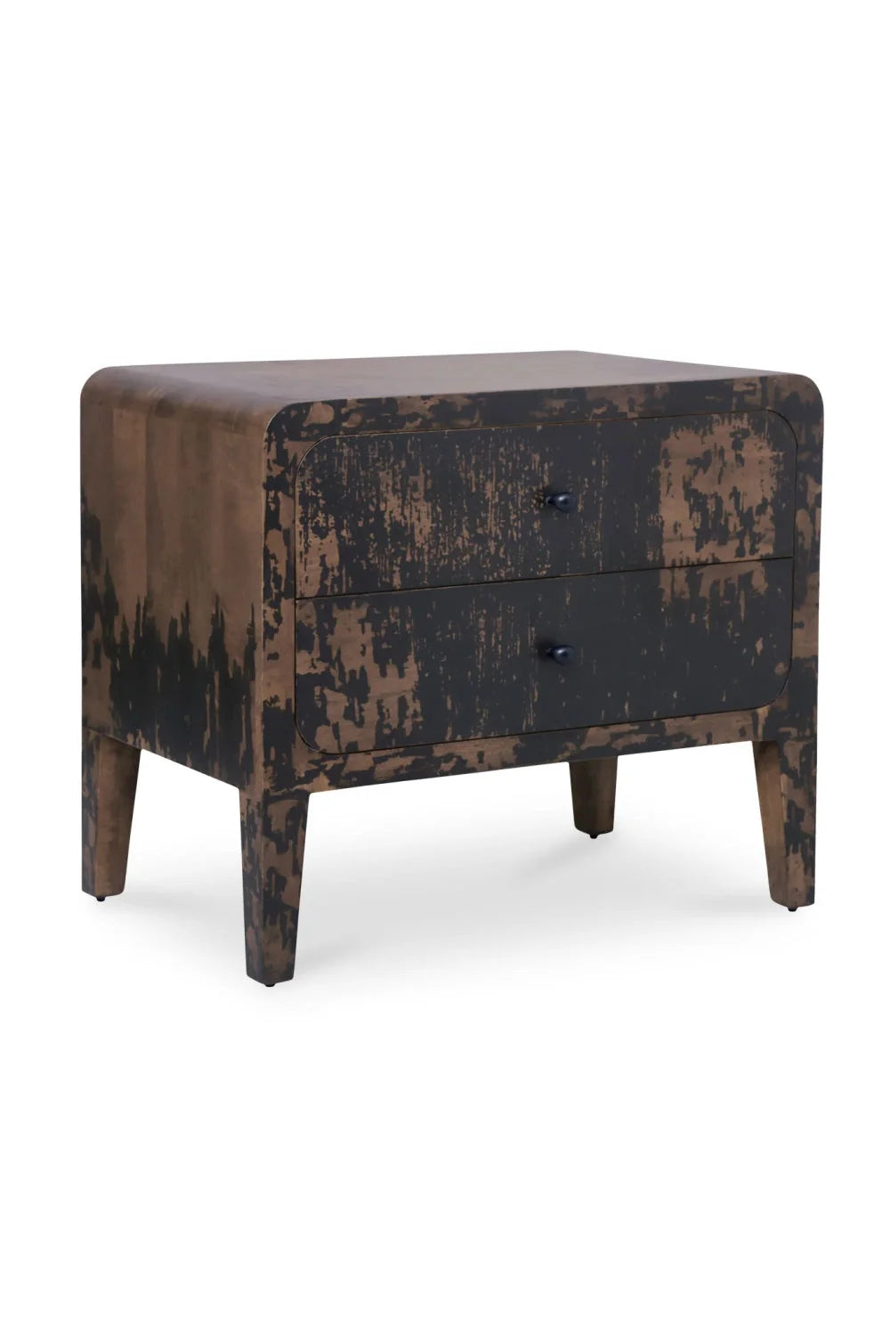 Luxury Modern Iris 2-Drawer Nightstand European Style for Villa