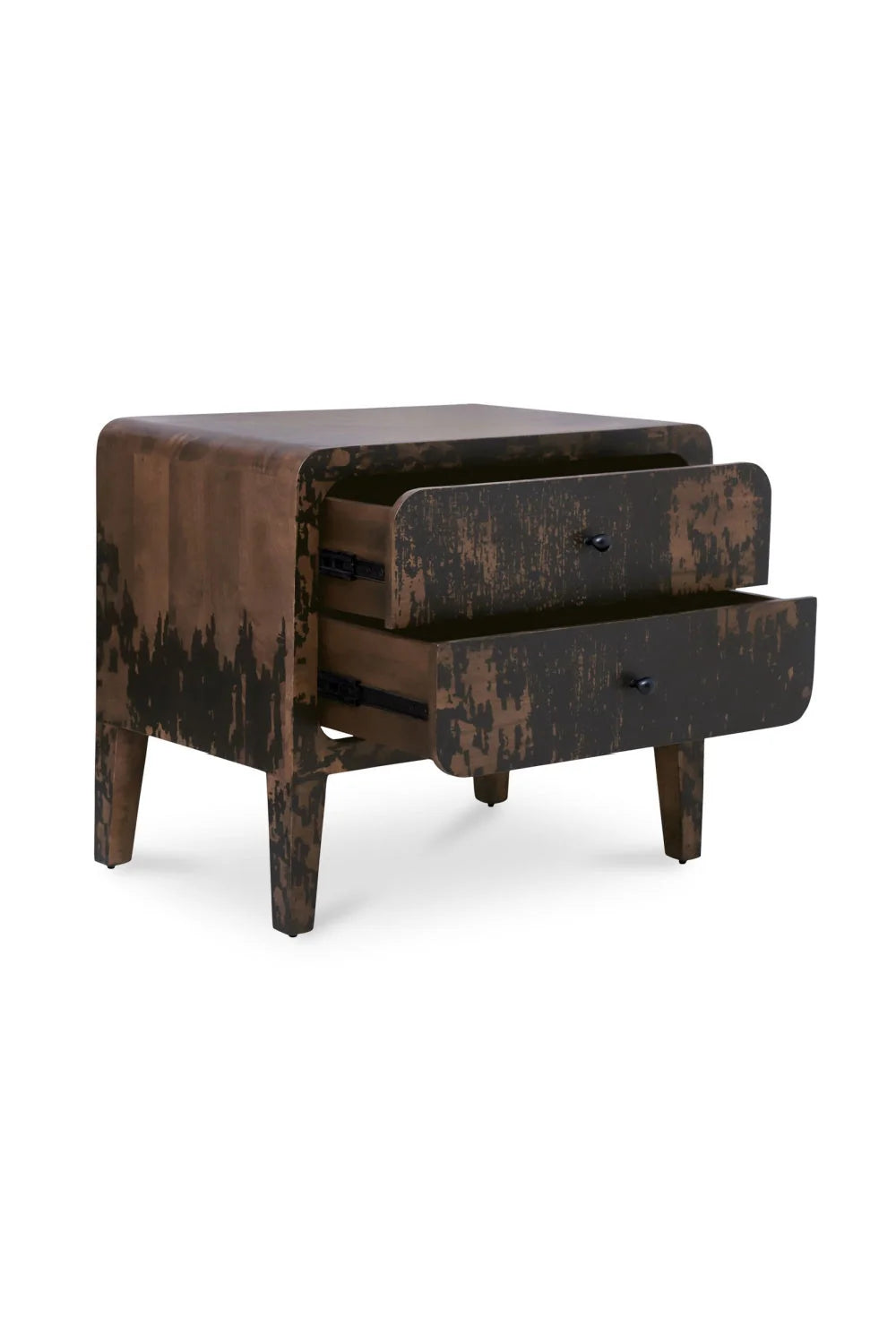 Luxury Modern Iris 2-Drawer Nightstand European Style for Villa