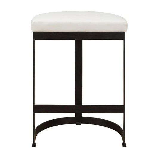 Luxury Modern Iron Arched Counter Stool European Style for Villa
