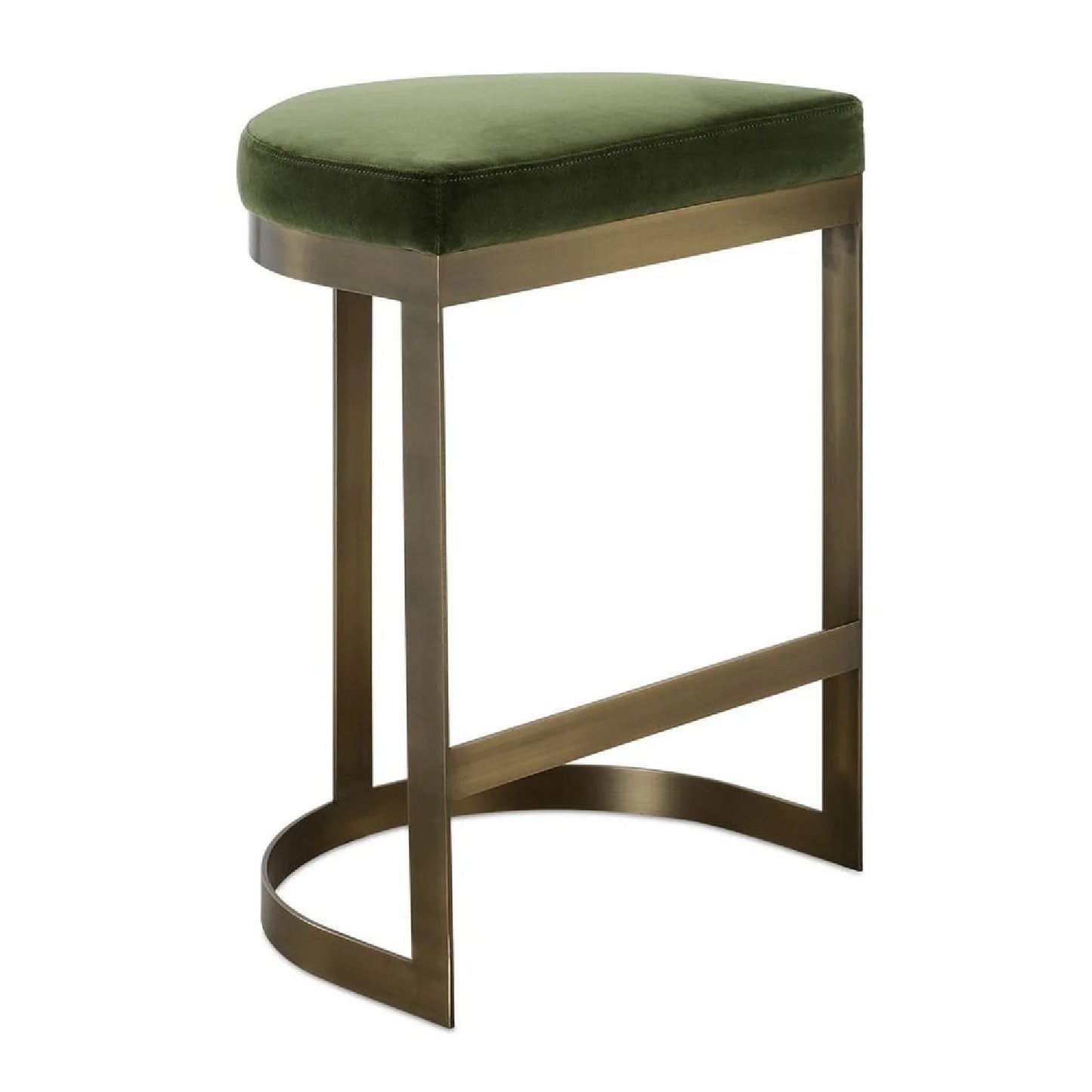 Luxury Modern Iron Arched Counter Stool European Style for Villa