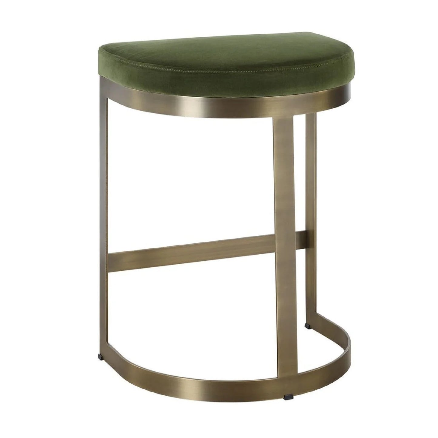 Luxury Modern Iron Arched Counter Stool European Style for Villa