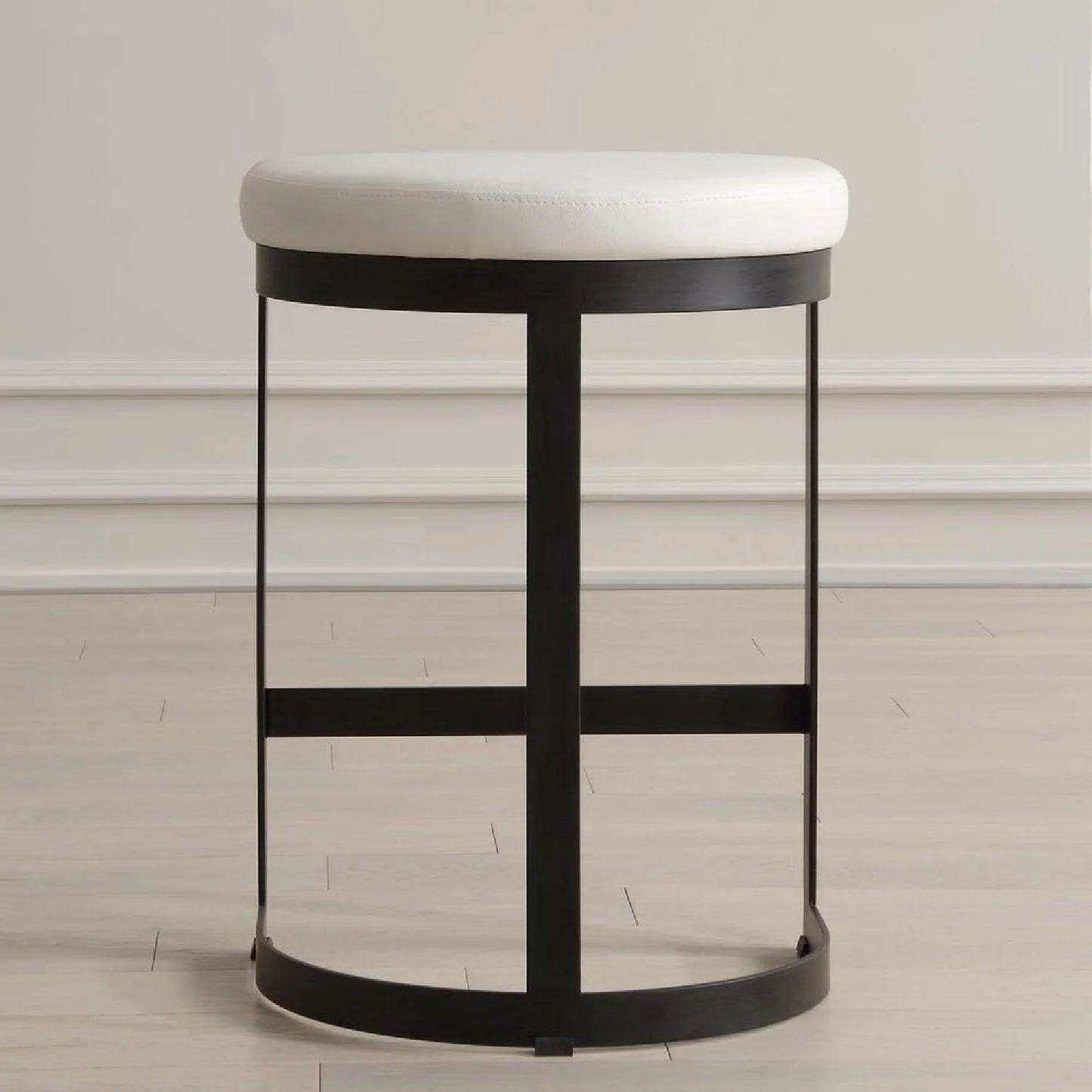 Luxury Modern Iron Arched Counter Stool European Style for Villa