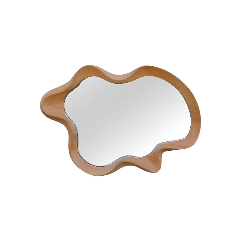 Luxury Modern Irregular Wave Mirror European Style for Villa