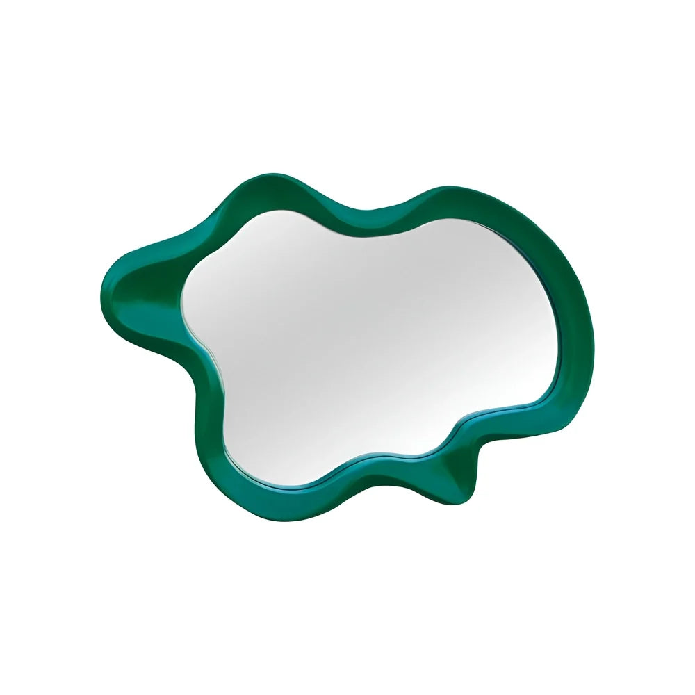 Luxury Modern Irregular Wave Mirror European Style for Villa