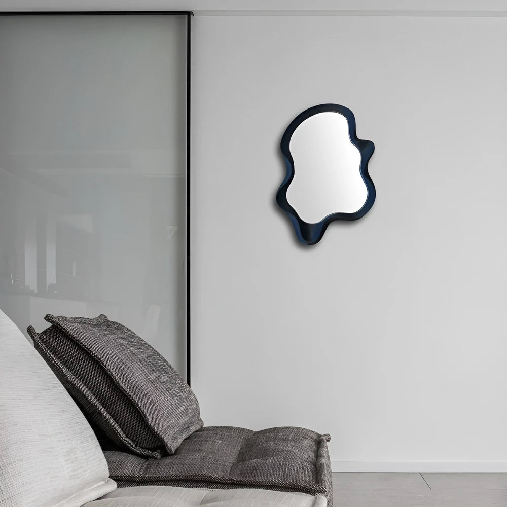 Luxury Modern Irregular Wave Mirror European Style for Villa