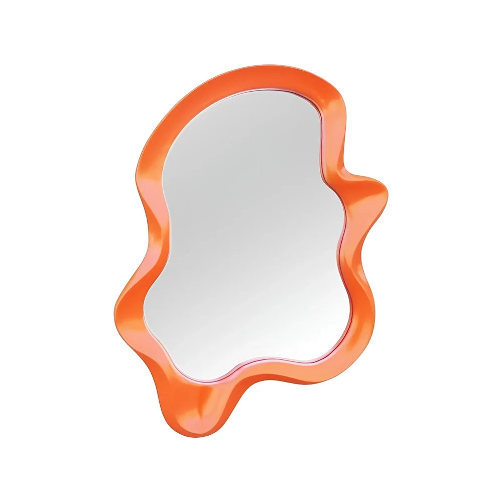 Luxury Modern Irregular Wave Mirror European Style for Villa