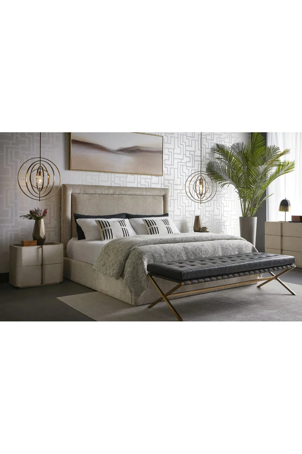 Luxury Modern Jamille 6-Drawer Dresser European Style for Villa