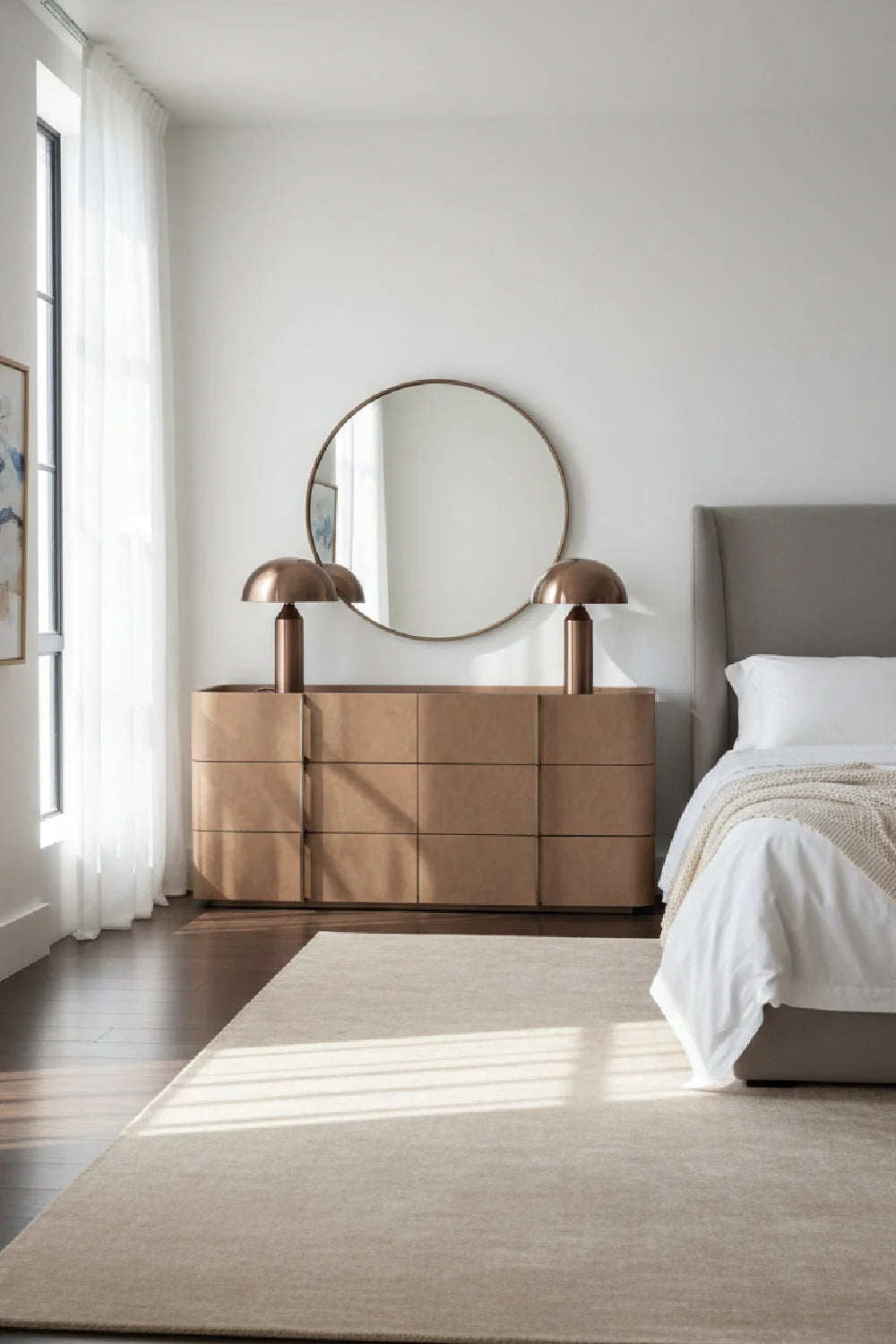Luxury Modern Jamille 6-Drawer Dresser European Style for Villa