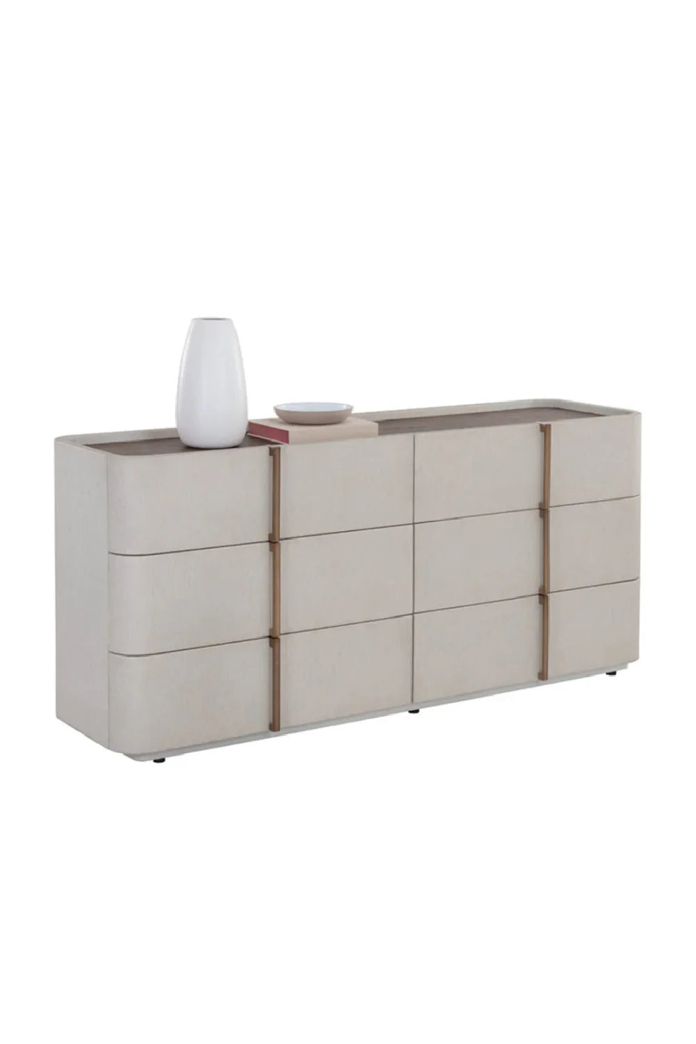 Luxury Modern Jamille 6-Drawer Dresser European Style for Villa