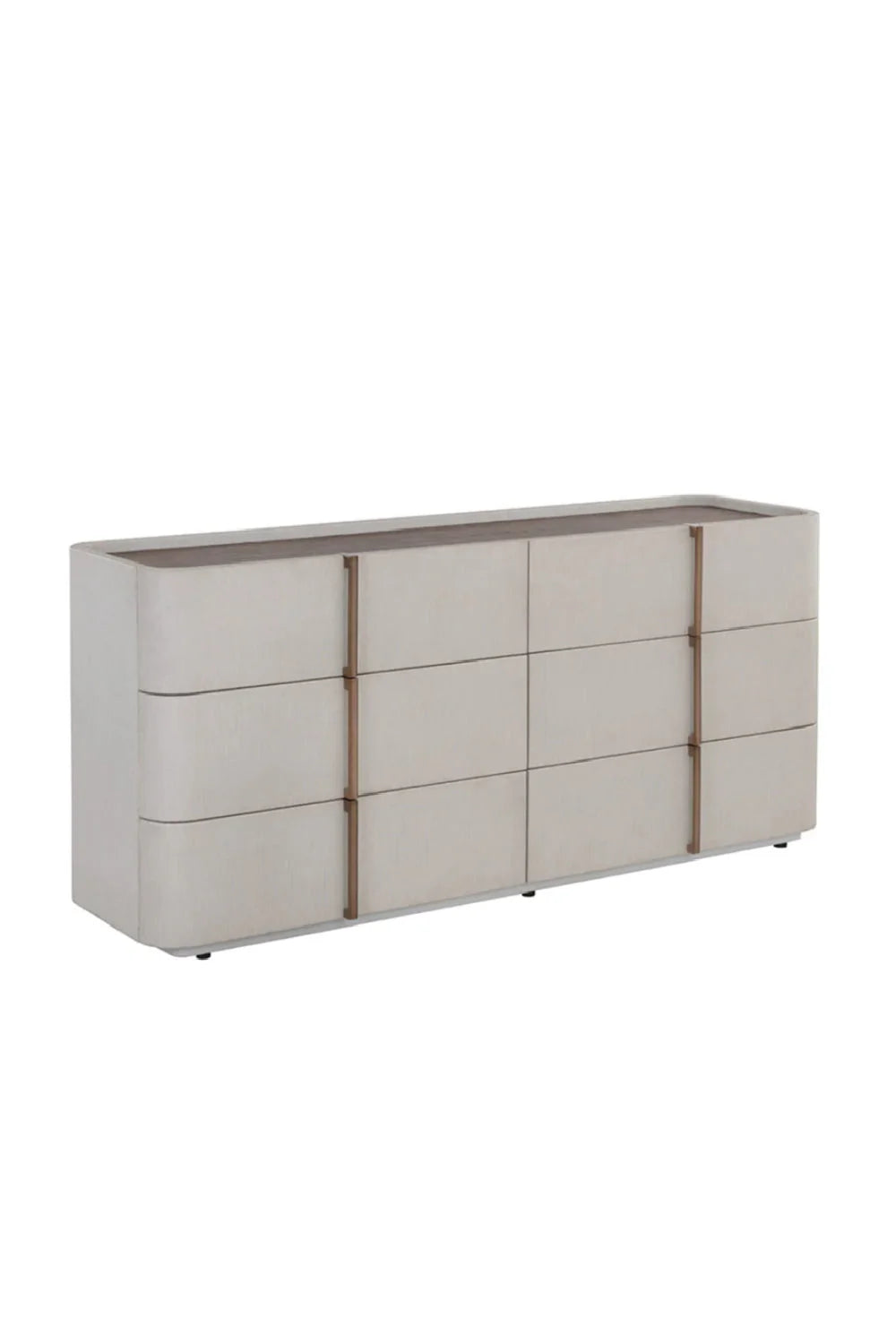 Luxury Modern Jamille 6-Drawer Dresser European Style for Villa