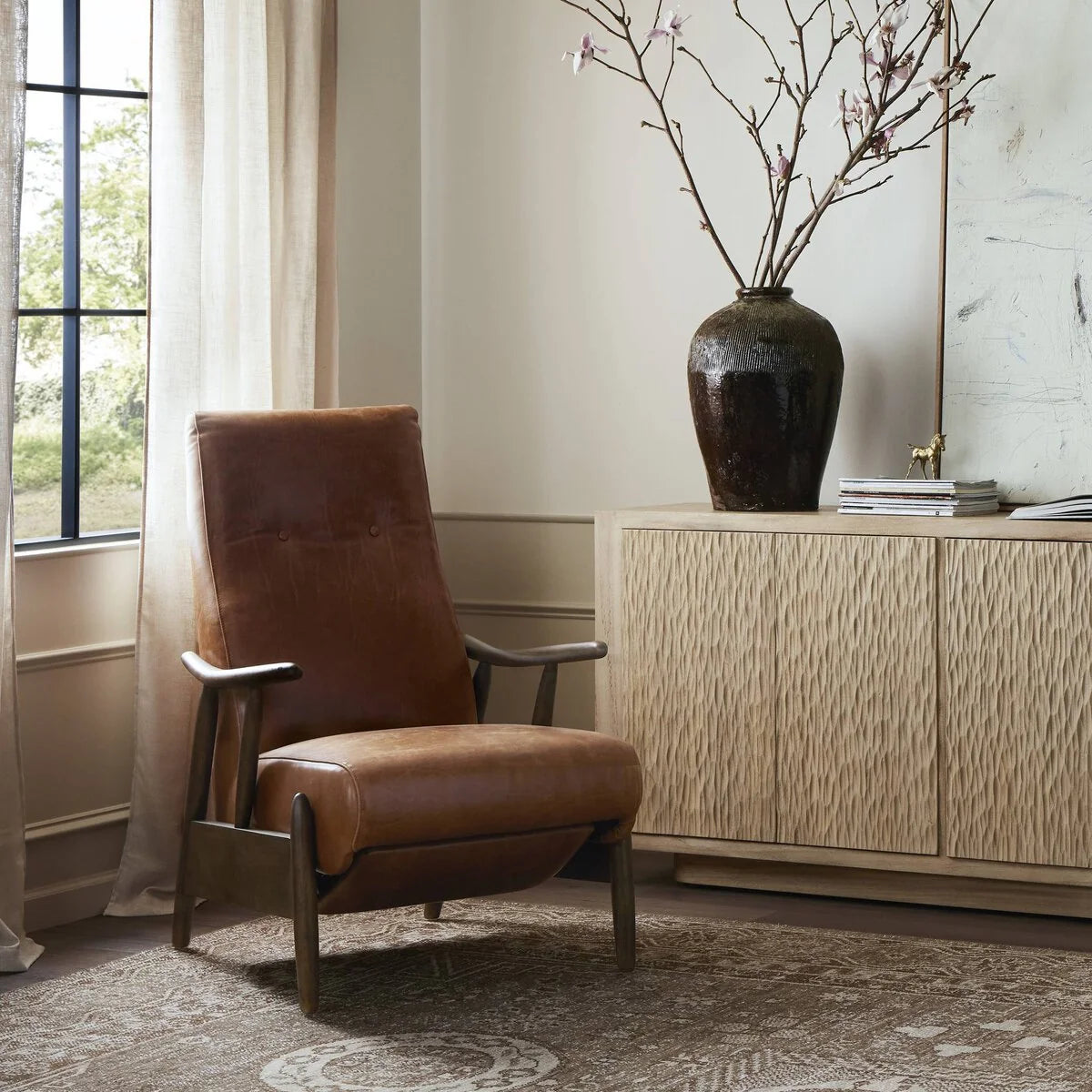 Luxury Modern Jarvis Recliner Chair European Style for Villa