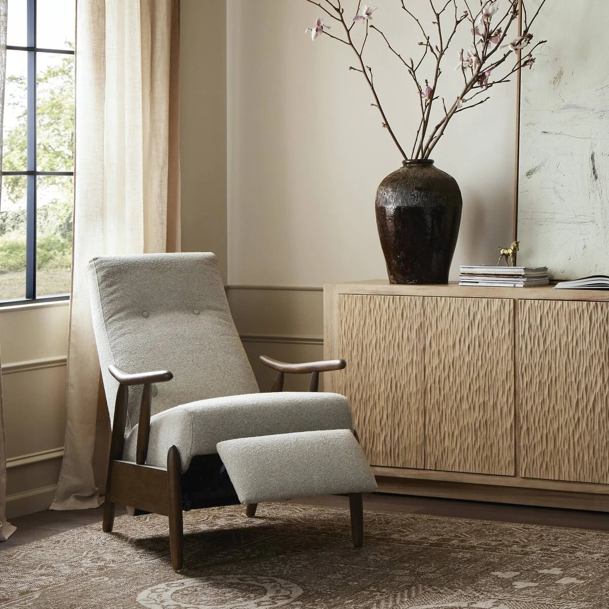 Luxury Modern Jarvis Recliner Chair European Style for Villa