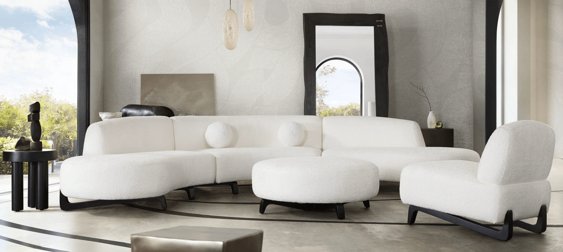 Luxury Modern Jasper Sofa European Style for Villa