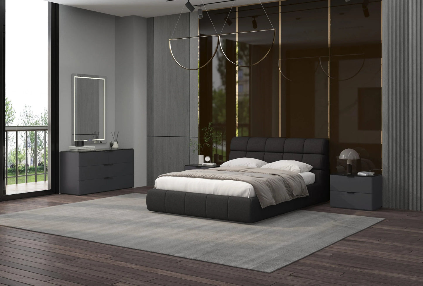 Luxury Modern Joey Bed European Style for Villa