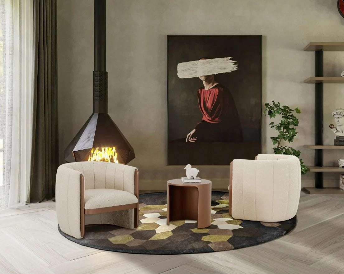 Luxury Modern Jordi Accent Chair European Style for Villa