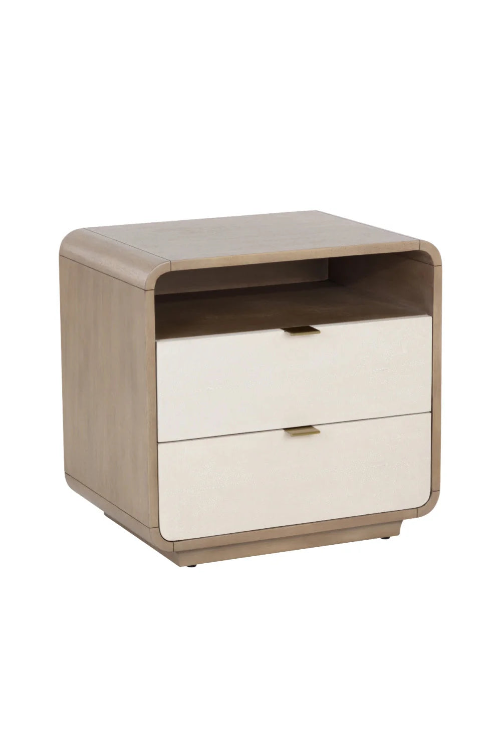 Luxury Modern Kayden 2-Drawer Nightstand European Style for Villa