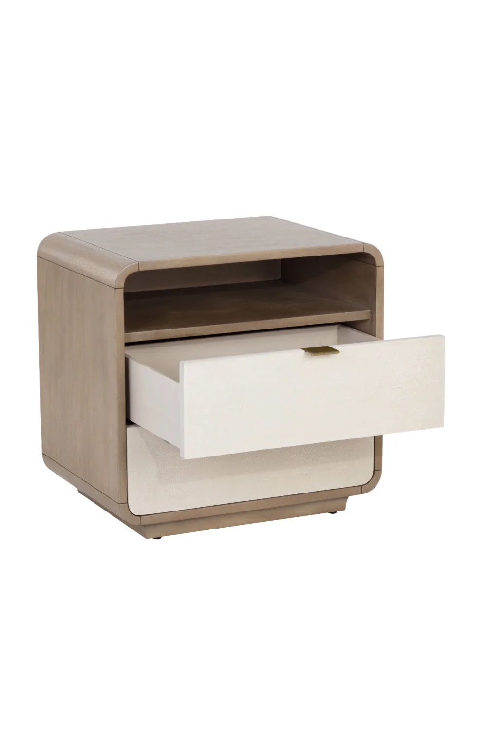 Luxury Modern Kayden 2-Drawer Nightstand European Style for Villa