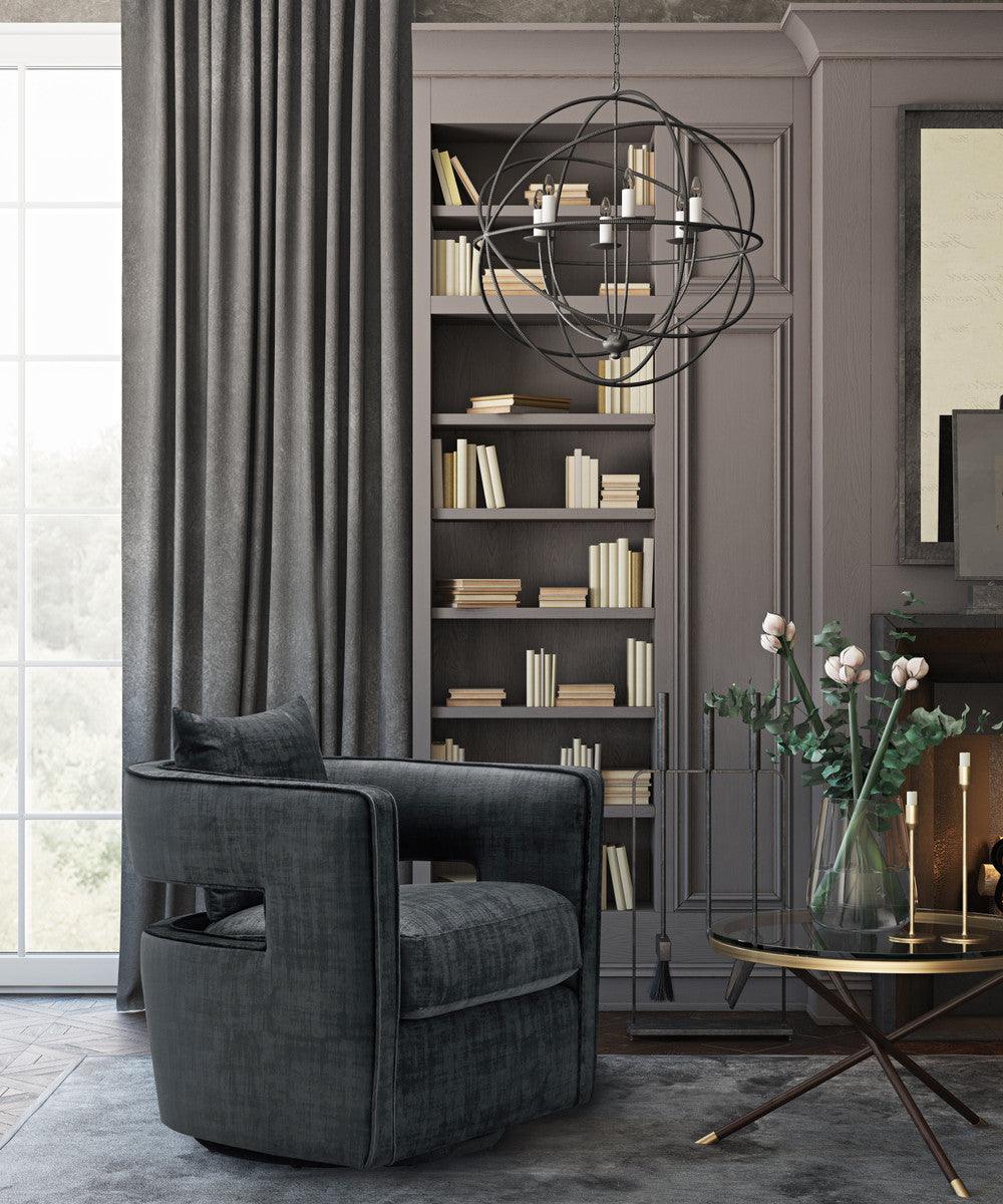 Luxury Modern Kendrick Swivel Chair European Style for Villa