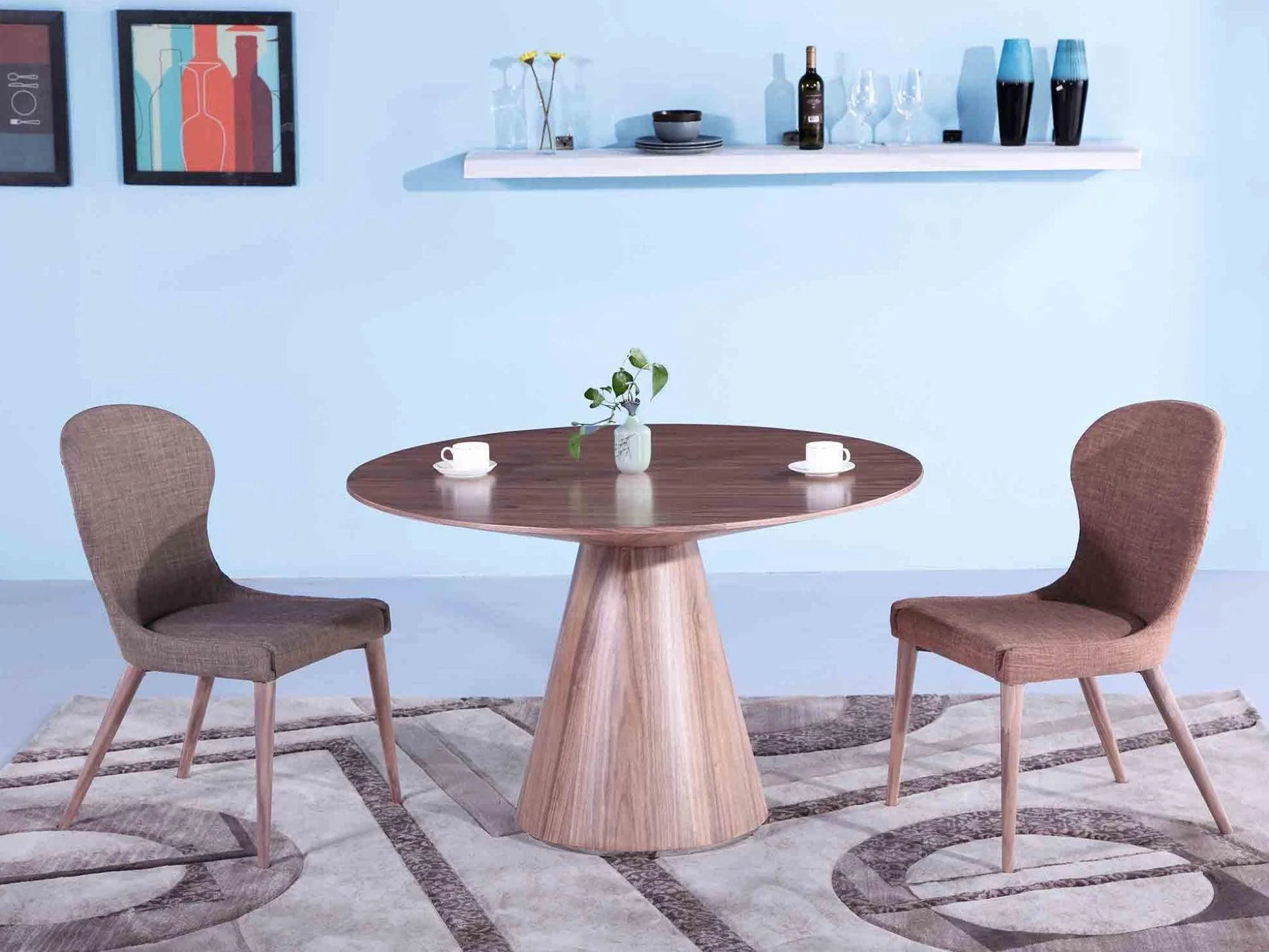 Luxury Modern Kora Round Dining Table European Style for Villa