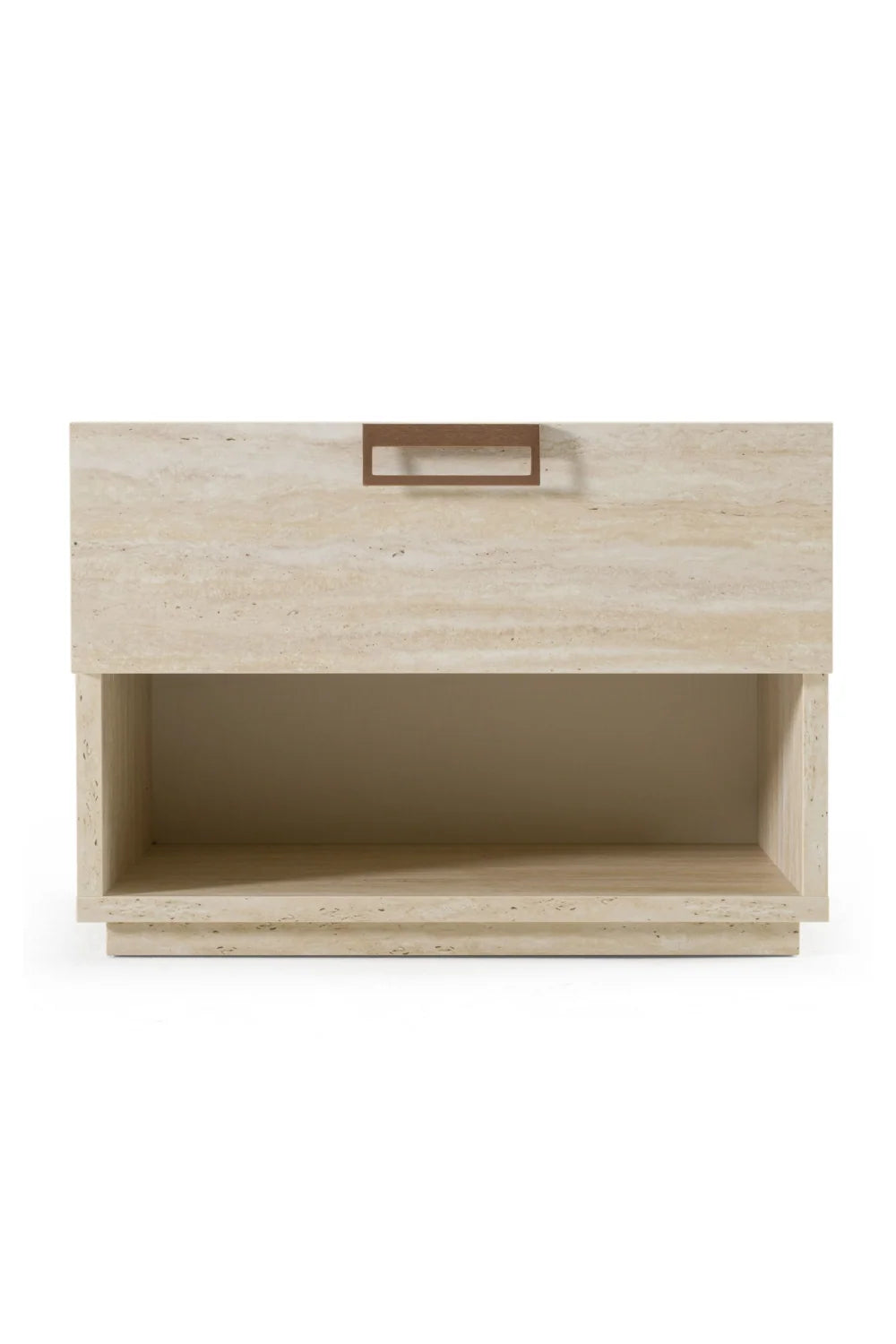 Luxury Modern Lago Travertine Nightstand European Style for Villa